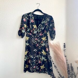AllSaints Floral A-line dress